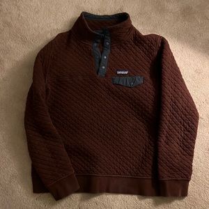 Womens Patagonia quilted Snap Tee Sweatshirt